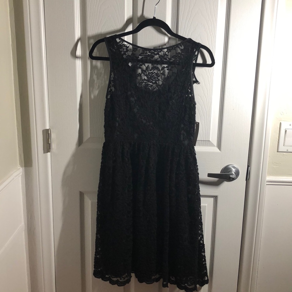Black laced dress
